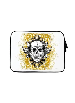 Premium Designer Sleeve With Strap For 15 Inch Laptops Skull Cult 