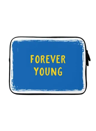 Forever Young Printed Sleeve For Apple MacBook 15 inch Blue/White/Yellow 