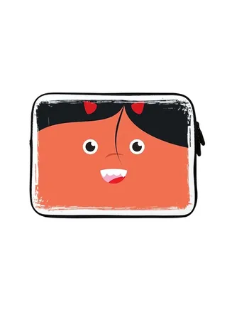 Premium Designer Sleeve With Strap For 15 Inch Laptops Cute Cupid 