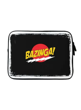 Printed Carrying Sleeve With Strap For Apple MacBook 15 inch Bazinga! 