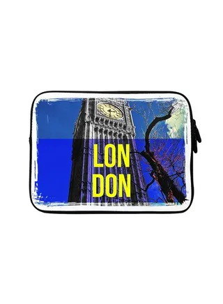 Premium Designer Sleeve With Strap For 15 Inch Laptops LondonBig Ben 