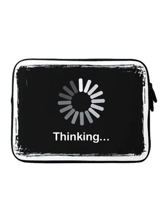 Thinking Printed Sleeve For Apple MacBook 15 inch Black/Grey/White 