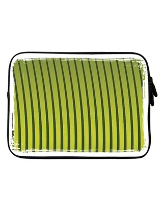 Grassy Blades Printed Sleeve With Strap For Laptops Green 