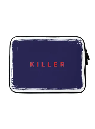 Killer Printed Laptop Sleeve For Apple MacBook 15-Inch Blue/Red 