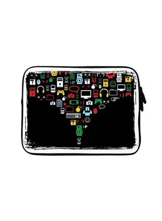 Premium Designer Sleeve With Strap For 15 Inch Laptops Convergence 