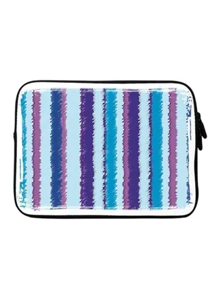 Printed Sleeve With Strap For 12 Inch Laptops Lines of violet 