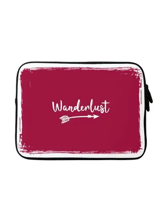 Wanderlust Printed Sleeve For Apple MacBook 15-Inch Purple/White 