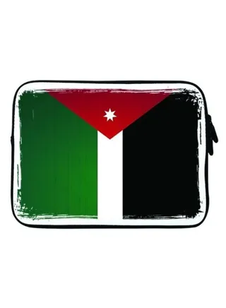 Flag Of Jordan Sleeve For Apple MacBook 15-Inch Multicolour 