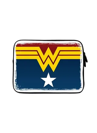 Premium Designer Sleeve With Strap For Laptop Blue/Yellow/Red 