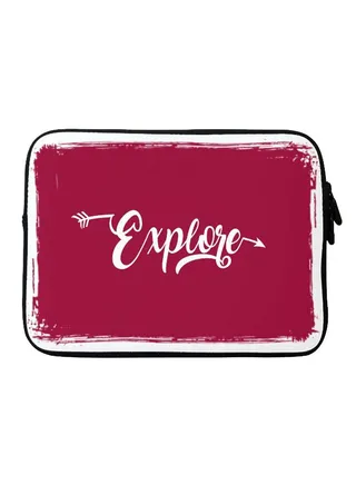 Explore Printed Sleeve For Apple MacBook 15 inch Red/White 