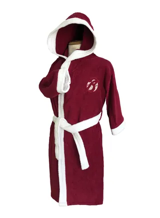Cotton children's bathrobe with a pocket for unisex, 100% Egyptian cotton, ultra-soft, highly water-absorbent, color-fast and modern, ideal for daily use, resorts and spas, size  8 