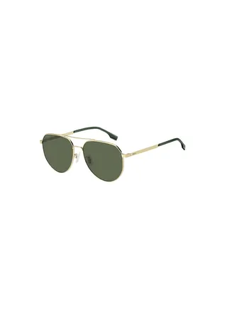 Men's UV Protection Pilot Sunglasses - Boss 1473/F/Sk Gold 61 - Lens Size: 61 Mm 