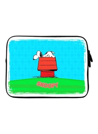 Designer Sleeve With Strap For 15-Inch Laptop Snoopy 2 