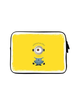 Premium Designer Sleeve With Strap For 15 Inch Laptops Minion 4 
