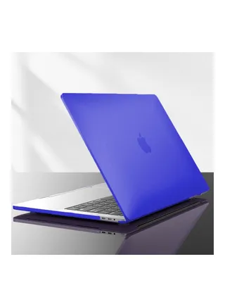Frosted Matte Case Cover For MacBook Pro Blue 