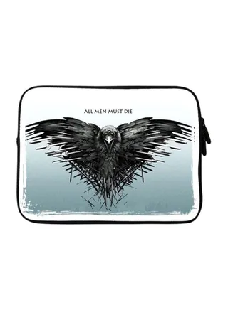 Printed Designer Sleeve With Strap For 15-Inch Laptop GOT All men must die 