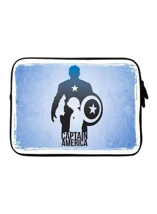 Premium Designer Sleeve With Strap For 15-Inch Laptop Steve Roger Vs Captain America 