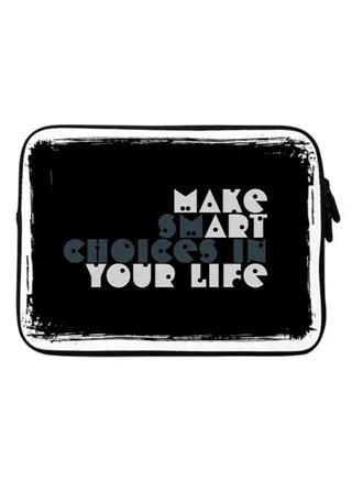 Make Art Your Life Sleeve For Apple MacBook 15-Inch Black/White 