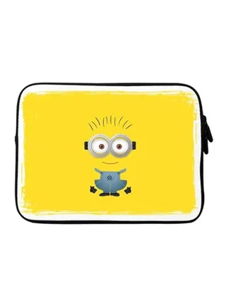 Premium Designer Laptop Sleeve With Strap For 15-Inch Laptop Minion 3 