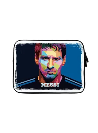 Premium Designer Sleeve With Strap For 15 Inch Laptops Poly Messi 