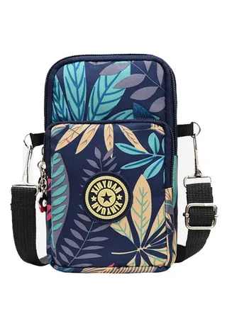 Girl Multifunction Mini Crossbody Bag, Waterproof 3 Layer Phone Pouch Purse Teenage Girl Gifts for Smartphone 6.5" Makeups Cash Keys Cards 