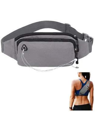 Large f anny Pack Belt Bag   Elastic Belt, Fit 15 to 43inch Waists Holds Phones up to 4.7inch  for Running Hiking Travel Workout Dog Walking Outdoors Sport Fishing Waist Pack Bag 