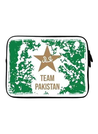 Designer Laptop Sleeve With Strap Team Pakistan 