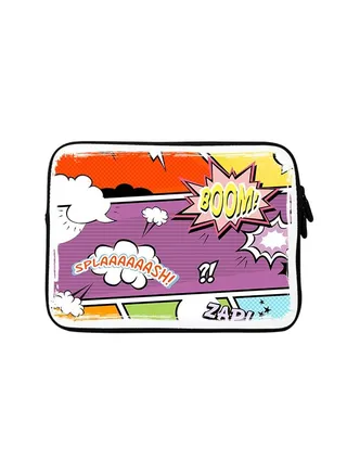 Premium Designer Sleeve With Strap For 15 Inch Laptops Comic Strip 
