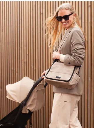 Stroller Diaper Bag eco Quilt Fawn 