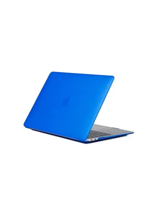Rubberized Frosted Case For Macbook Air With Retina Display Dark Blue 