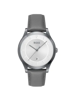 Men's Leather Analog Wrist Watch 1513983 