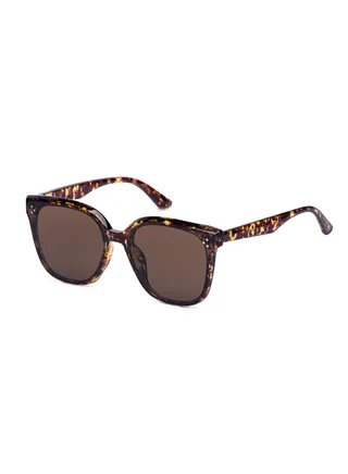 Stylish Polarized D-Frame Sunglasses For Women and Men Tortoiseshell