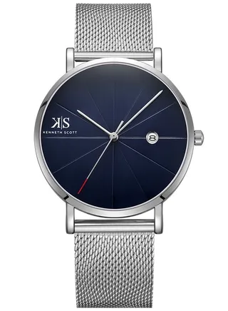 Men's Kenneth Scott Men's Blue Dial Analog Watch - K22013-SMSN 