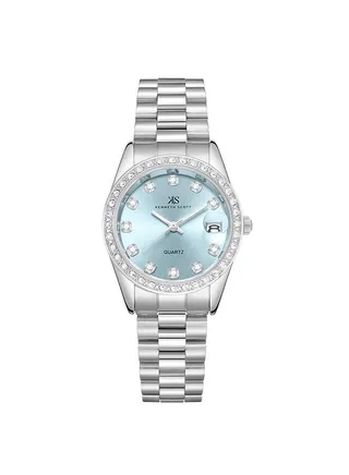 Kenneth Scott Women's Light blue Dial Analog Watch - K23545-SBSL 