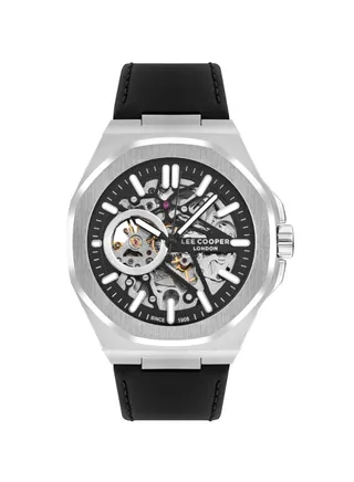 Men's Analog Tonneau Shape Leather Wrist Watch LC07978.351 - 43 Mm 