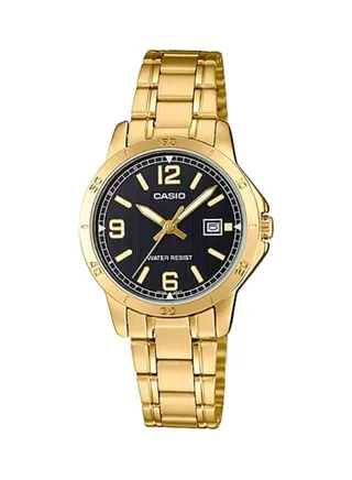 Women's Water Resistant Stainless Steel Round Shape Analog Watch 4549526251757 - 30 mm - Gold 