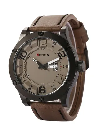 Men's Quartz Analog Watch CU-8251-BR1 - 48 mm - Brown 