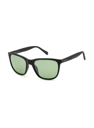 Men's UV Protection Rectangular Sunglasses - Fos 3145/S Mtt Black 55 - Lens Size: 55 Mm 