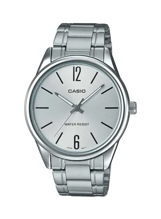 Men's Dress Water Resistant Analog Watch MTP-V005D-7BUDF - 48 mm - Silver 