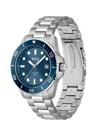 Ace Men's Blue Dial Stainless Steel Watch - 1513916 