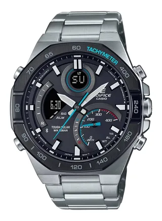 Edifice Analog-Digital Stainless Steel Men's Watch ECB-950DB-1ADF 