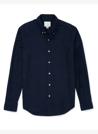 AE Slim Fit Flex Oxford Button-Up Shirt 