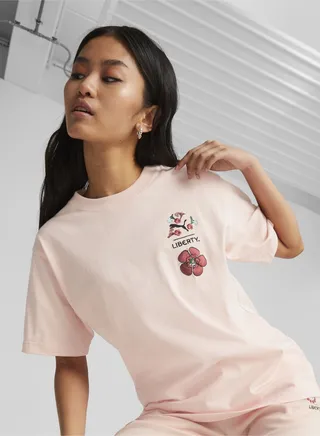 x LIBERTY Womens Graphic T-Shirt 