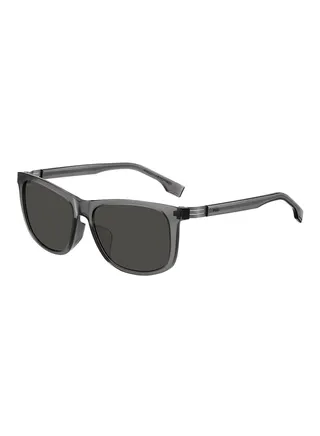 Men's UV Protection Rectangular Sunglasses - Boss 1617/F/S Grey Millimeter - Lens Size: 59 Mm 
