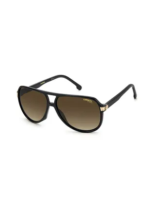 Unisex UV Protection Navigator Sunglasses - Carrera 1045/S Blk Gold 61 - Lens Size: 61 Mm 