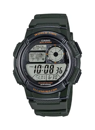 Men's Youth Digital Watch AE-1000W-3AVEF - 44 mm - Green 