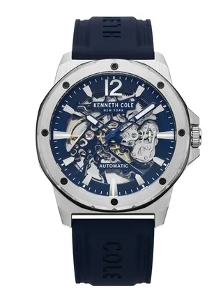 Kenneth Cole Men Automatic Blue Silicone Strap Watch KCWGR2217402 
