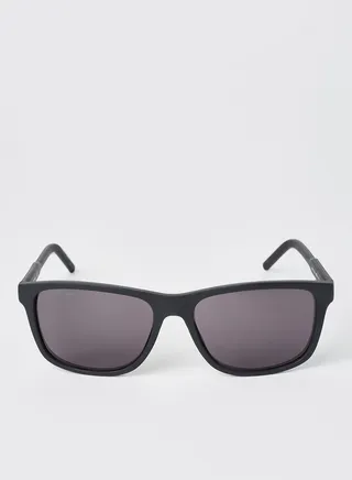 Full Rimmed Modified Rectangular Frame Sunglasses - Lens Size: 56 mm 
