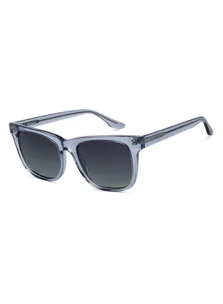 Full Rim Polarized Wayfarer Sunglasses For Men & Women - 54mm - Blue 