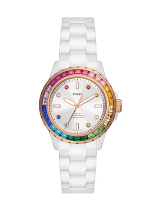 Women's Watch Analog Round Shape Ceramic Wrist Watch CE1129 